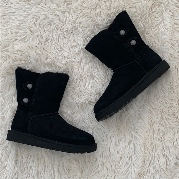 UGG Marciela 2 genuine shearling black boots - Picture 3 of 7